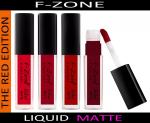 OUR BEAUTY Red Liquid Matte Red Edition Lipsticks, 16 Ml (Pack Of 4)