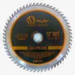 VOLTZ 10 Inch 80 Teeth Carbide-Tipped Professional Woodworking Saw Blade for VZ MS-255 Miter Saws