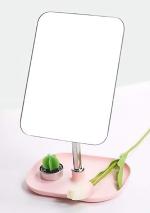 RONTENO Metal Adjustable Stand Tabletop Vanity Mirror For Cosmetic|Dressing Room|1pc(Assorted Color)