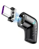 Verilux Black Right Angle Magnetic 90 Degree Type C Adapter