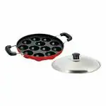 Chefkit Non-Stick Heavy Duty 12 Cavity Aluminium Appam Maker | Appam Patra Paniyarakkal | Appam Pan (12 Cavity)
