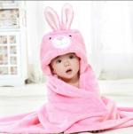 Pandaoriginals Pink Fleece Baby Wraps, 0 - 1 Month