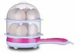 ULTRAZON Multicolor Double Layer Electric Egg Boiler With Handle