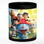 Chhaap Doremon Cartoon Hangama TV Doremon And Nobita Design Hd Printed Microwave Safe Ceramic Coffee Mug Suitable Gift for Friend | Brother | Sister | Boyfriend | Girlfriend | Boys | Girls | Kids | Cousin (350 ml, Black) (CR2 09)