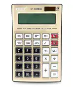 Heinriched Glthzen CT-8800 GC Check & Correct Basic & Financial Calculator 12 Digit 2 Way Power (Golden)