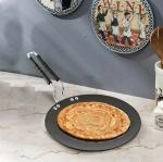 RBGIIT Hard Anozied Roti Paratha Phulka Tawa, 27.5 cm Diameter with Riveted Sturdy Handle - 5.25 mm Thickness, RC-99