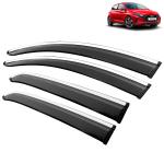 Kingsway Car Wind Deflectors Rain Guard Window Visor for Hyundai I20 2020, 2021, 2022, 2023, 2024, 2025 Model, Car Door Visor with SS Lining Online India, Car Sun Shades