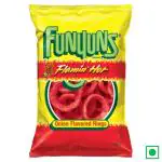 Frito Lays Funyuns Flaming Hot Onion Flavored Rings Imported, 163 g