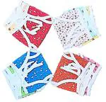 Sunuo Baby's Multicolor Printed Cotton Cloth Diapers and Reusable Nappies ( 0-6 M ) Pack of 5