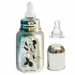 Klassi Kichen Stainless Steel Feeding Bottle With Laser Print With 1 Extra Silicone Nipple (200ML)