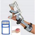 Arambha Flovein Plastic Dynamic Cock-Up Splint With 4-Spring Exerciser And Gel Exercise Ball - Left