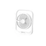 Bajaj Pygmy 178mm| USB Charging Fan | LED Light | 2100 RPM High Speed Table Fan| Rechargeable Fan| White Portable Fan
