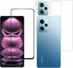 FRONT BACK SCREEN GUARD FOR REDMI NOTE 12 PRO 5G WITH CAMERA GLASS