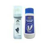 QUICK NUBUCK & SUEDE SHOE POLISH Canvas Shoe Whitener (120 ML) and Gola School Shoe Balck (100 ML). for Leather, PU, Synthetic Leather | Perect Combination for School Shoe Care