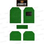 CARMATE Green Polyester Anti-Skid Curl Car Foot Mats for Maruti-Estilo (Pack of 5)