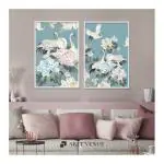 ARTE'VENUE Celestial Garden Framed Wall Art 15 X 22 inch (set of 2)