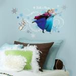 Asian Paints Nilaya Blue Vinyl Frozen Headboard Wall Decal W071D47DY45