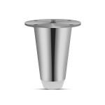 Plantex Heavy Duty Stainless Steel 3 inch Sofa Leg/Bed Furniture Leg Pair for Home Furnitures (DTS-53-Chrome) 2 Pcs