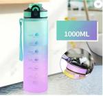 LAMBODARAI ENTERPRISES Cilox Silicone water bottle for kids with motivational time marker for gym 1000 ml Water Bottles