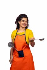 Inus Kitchen Apron For Waterproof Apron for Kitchen Flame Retardant Adjustable For Home (Orange)