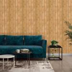 Asian Paints ezyCR8 Wooden Pattern Brown Non-Adhesive Wallpaper for Home & Office(53cm x 950cm)