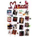 Vah Red Moments Picture Frames Collage Photo Hanging Wood Rustic