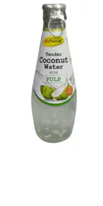 Veefresh Tender Coconut Water with Pulp Glass Bottle 300ml (Pack of 4)