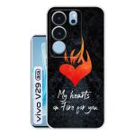 Snazzy Multicolor Silicon Shock Proof Back Cover for vivo V29 5G