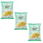 Charliee Lemon Bhel 175gm Combi Pack of 3 - Authentic Indian Tea Snack | Perfect for Snacking Pleasure | Favorite Snack with No Preservatives | Taste the Rich of Indian Snacks (175g Each x 3N = 525g) Offer Pack