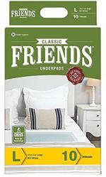 Friends Classic Adult Diapers - 10 Pieces, L