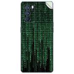 GADGETSWRAP Printed Vinyl Skin Sticker for Oppo Reno 6 Pro - matrix code