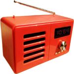 BEERTECH...GET THE BEST TECH SN_665FM Digital FM Radio Tooth Music Player USB SD Card Player With AUX FM Radio FM Radio (Red)