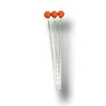 ABGIL Borosilicate Glass Graduated Pipette 0.1 ml 0.2ml 0.5 ml Capacity With Pipette Rubber Bulb - Set Of 3 Units