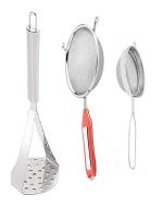 Wofier Masher Stainless Steel Soup Juice Strainer And Tea Strainer