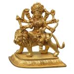 Kalarambh Ram Large Brass Hanuman Ji for Home Pooja Puja Mandir Temple Decor Showpiece Gift Item Collectible Handicraft Art - Yellow, 7.9 x 7.9 x 23 inch (L x W x H)