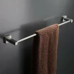 LOOT-LEY AISI 304 Stainless Steel 24 Inch/Towel Rod Towel Rack for Bathroom/Towel Bar/Towel Hanger/Towel Stand/Bathroom Accessories-Square (24 Inch)