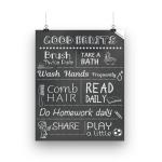 Ekdali Day To Day Good Manners Learning Chart Pictures for Children