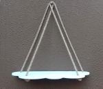 Vah White Cloud Wall Shelf Wood Floating Shelves Rustic Rope Hanging