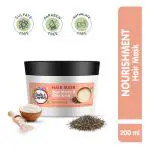 Buds & Berries Nourishing Hair Mask with Rice Water and Chia Seeds | Strengthens Hair, 120 Hours of Conditioning | No Sulphate, No Paraben, No Silicone (200 ml)