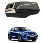 Oshotto PU Leather AR-02 Car Armrest Console Box Compatible with Maruti Suzuki Baleno 2022 - Black