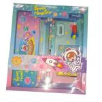 JMK CRAFTS Stationary Kit for Kids Pencil Pencil Box Eraser Sharpener Crayons Scale - Stationary Kit Set for Kids/Birthday Gift (Multicolor)