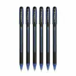 Uni-ball SX 101 Jetstream Ball Pens, 0.7mm Tip, Blue ink , Pack of 6