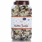 Oshon Butter Scotch Candies Natural Butter Filled 1kg Jar 240 Pieces