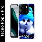 Ghumakkad Multicolor Silicon Grip Case Mobile Back Cover for Tecno Pop 7 Pro