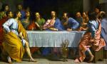 Elegance Last Supper Of Jesus Christ Canvas Painting For Home Decor - 36 X 22.5 Inch
