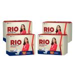 RIO Heavy Flow XXL Sanitary Pads 40 Pieces (Pack of 4) with 350mm coverage, Side Leak guards, Wings for Heavy Flow, PCOD and Menopause