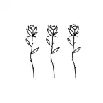 SIMPLY INKED Rose Finger Temporary Tattoo, Designer Tattoo for all (Rose Finger Tattoo)