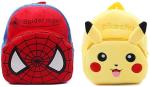 FANGSU Multicolor Toy Boy Spiderman & Pikachu Plush Bag