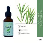 Samazh Organic Tea Tree Essential Oil, 100% Pure & Natural for Hair, Skin, Face (10 ml)DROPPER
