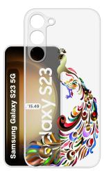 Snazzy Multicolor Silicon Shock Proof Back Cover for SAMSUNG Galaxy S23 5G